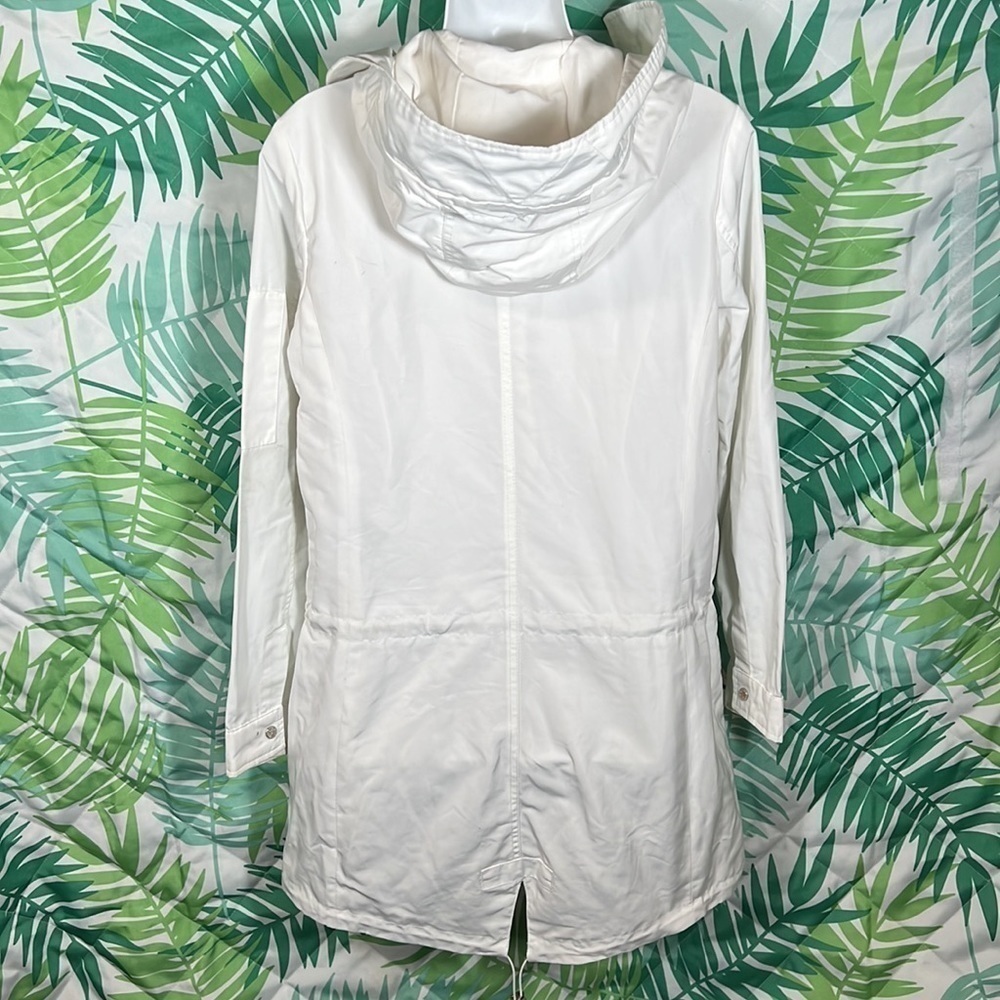 Vince Camuto long white hoodie jacket size XS - Picture 3 of 10
